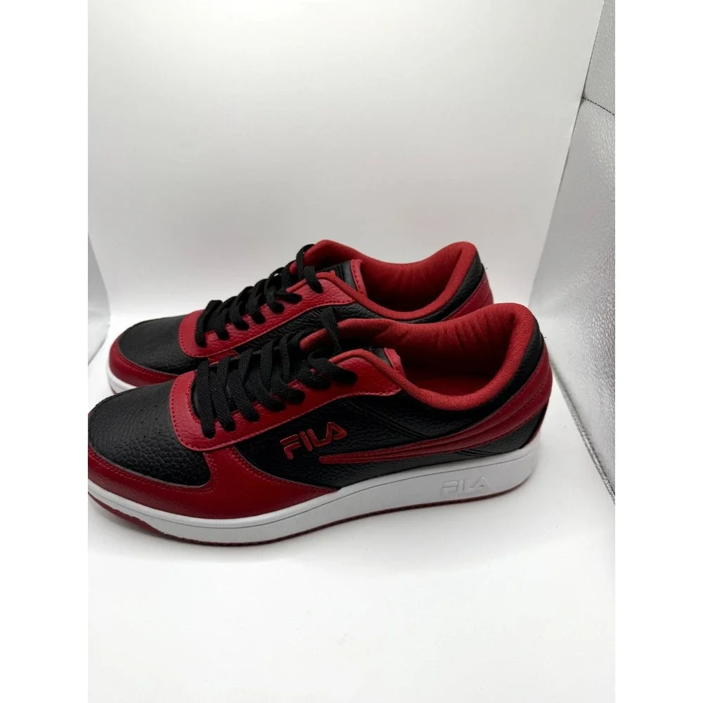 Fila A-Low 1CM00551-931‎ Mens 10 Sneakers Black Red Lace Up Basketball Shoes
